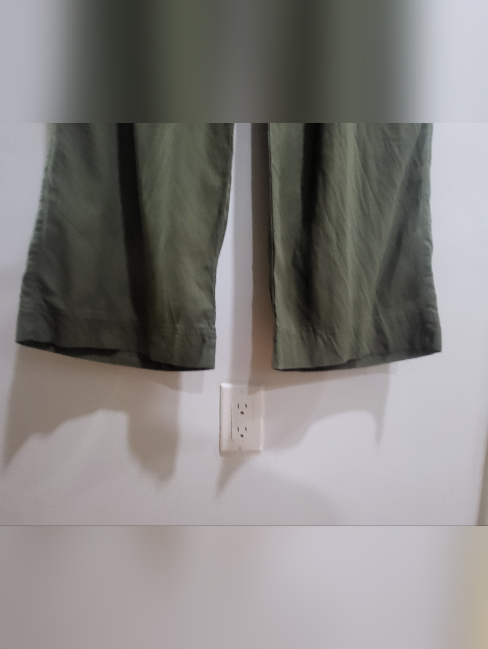 Old Navy Olive Green Wide Leg Pants XL High Rise Comfort Waistband - Picture 5 of 6